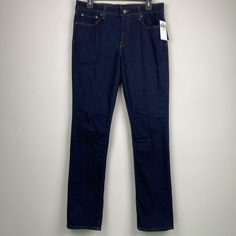 Lauren Ralph Lauren 10 Straight Leg‎ Jeans Mid Rise Stretch Denim Dark Rinse